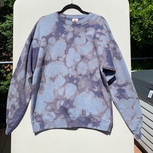 Hanes Ecosmart Sweatshirt Reverse/Bleach Tie Dye